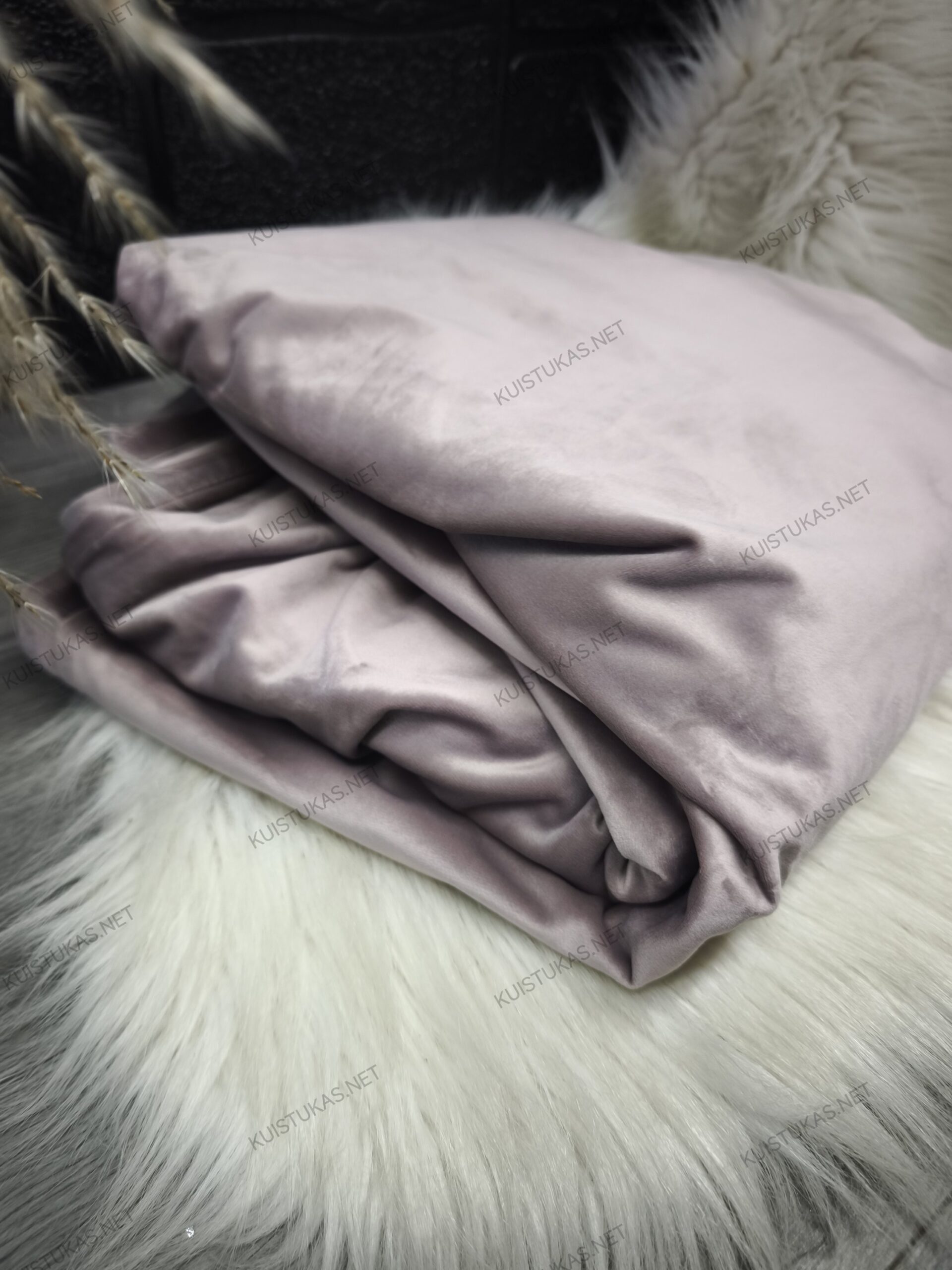 Naktinės užuolaidos 'Blush Velvet' (pastelinės rausvos) - Vaizdas 3