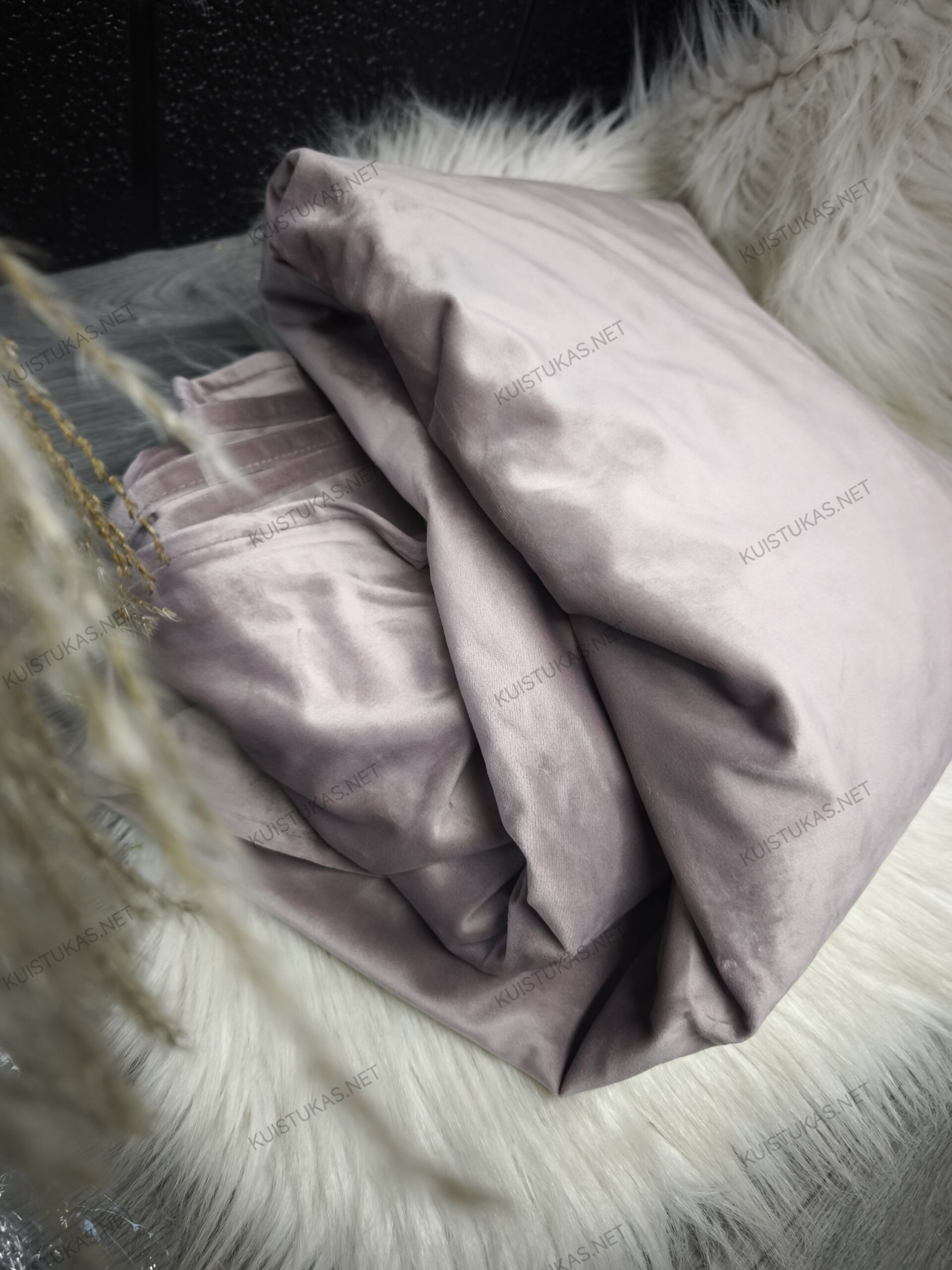 Naktinės užuolaidos 'Blush Velvet' (pastelinės rausvos) - Vaizdas 2