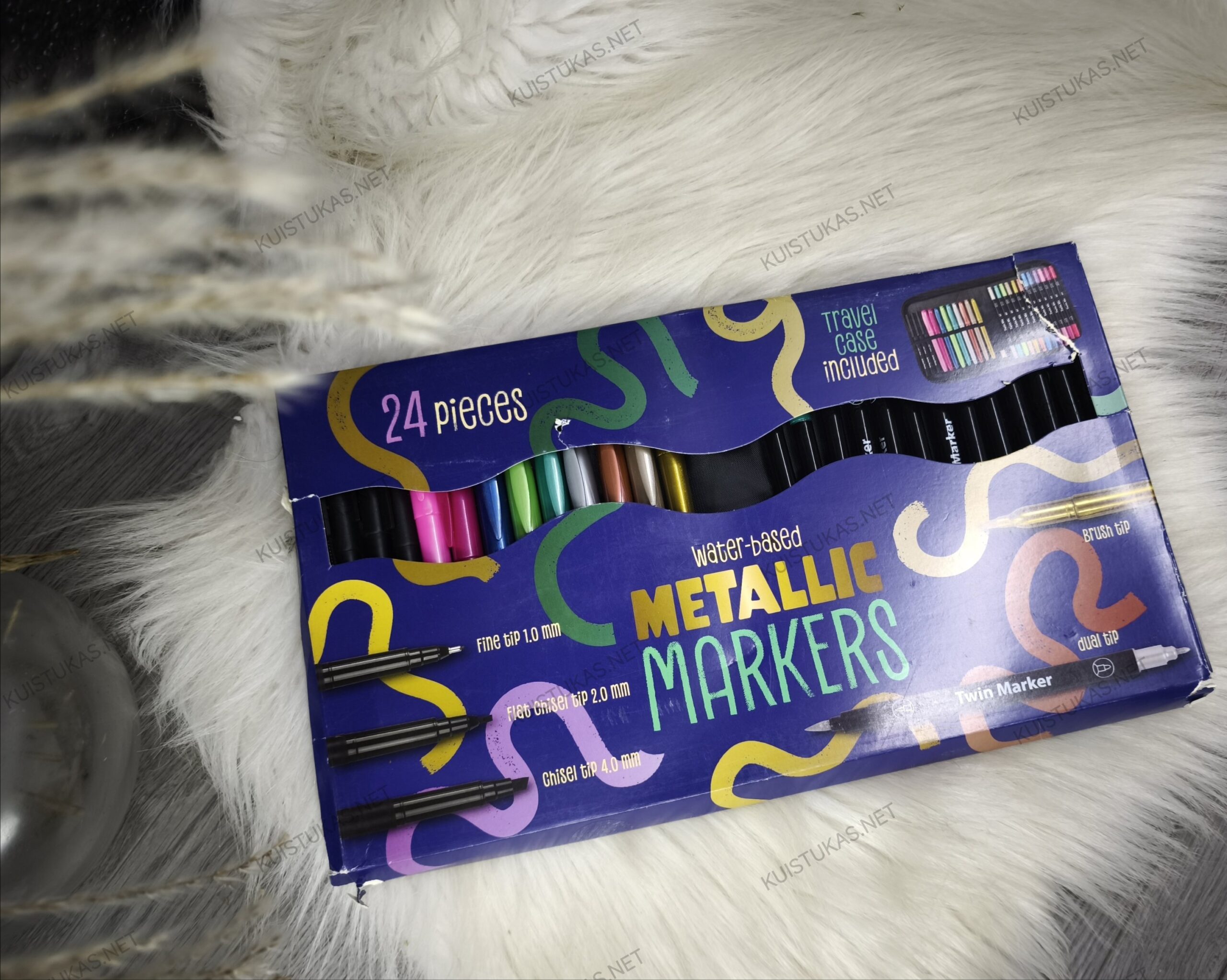 Markerių rinkinys su dėklu 'Metallic Art 24' - Vaizdas 6
