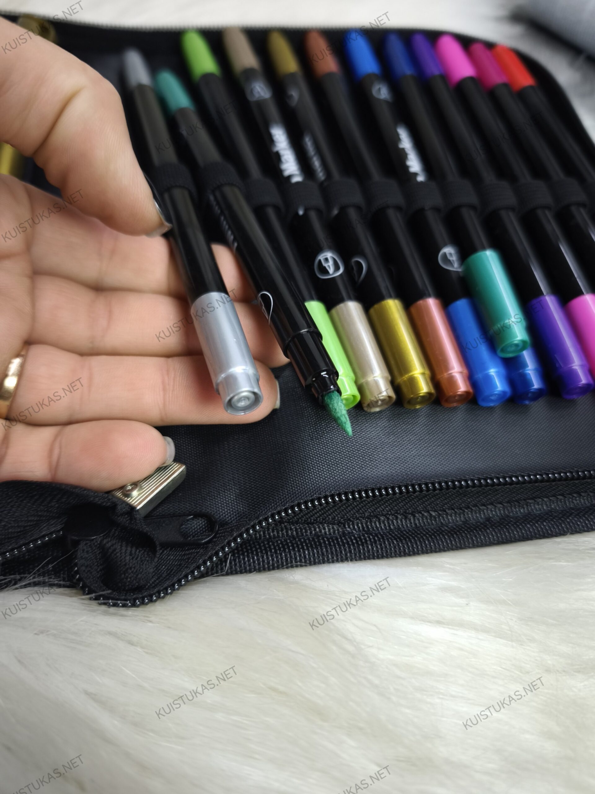 Markerių rinkinys su dėklu 'Metallic Art 24' - Vaizdas 5