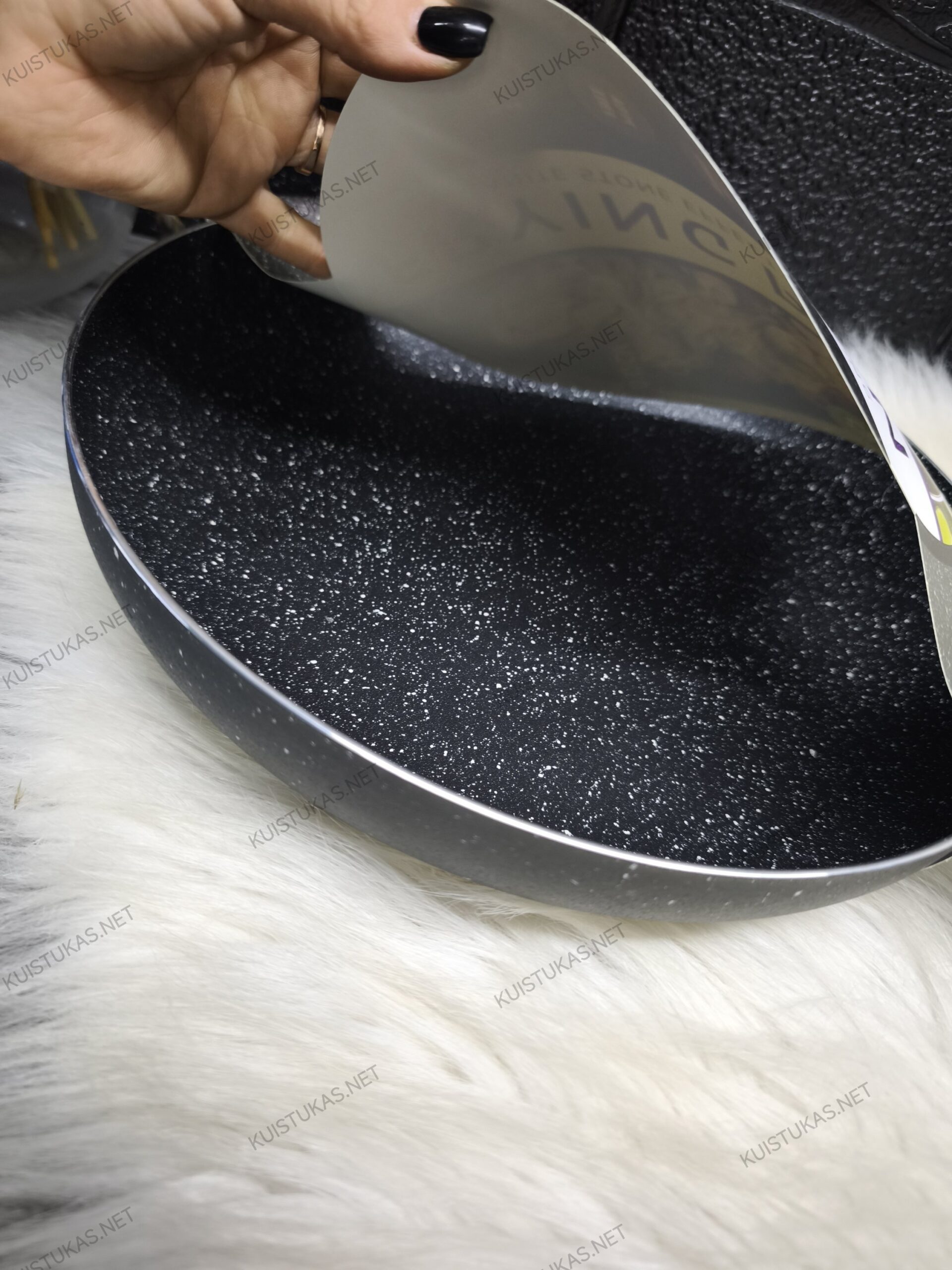 Akmens masės keptuvė 'Granite Stone' - Vaizdas 6