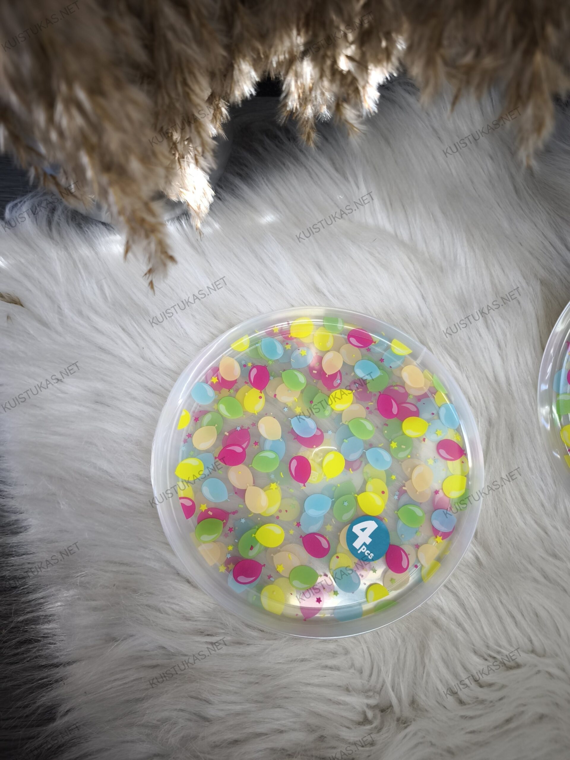 Plastikinių lėkščių komplektas 'Ballon' - Vaizdas 2