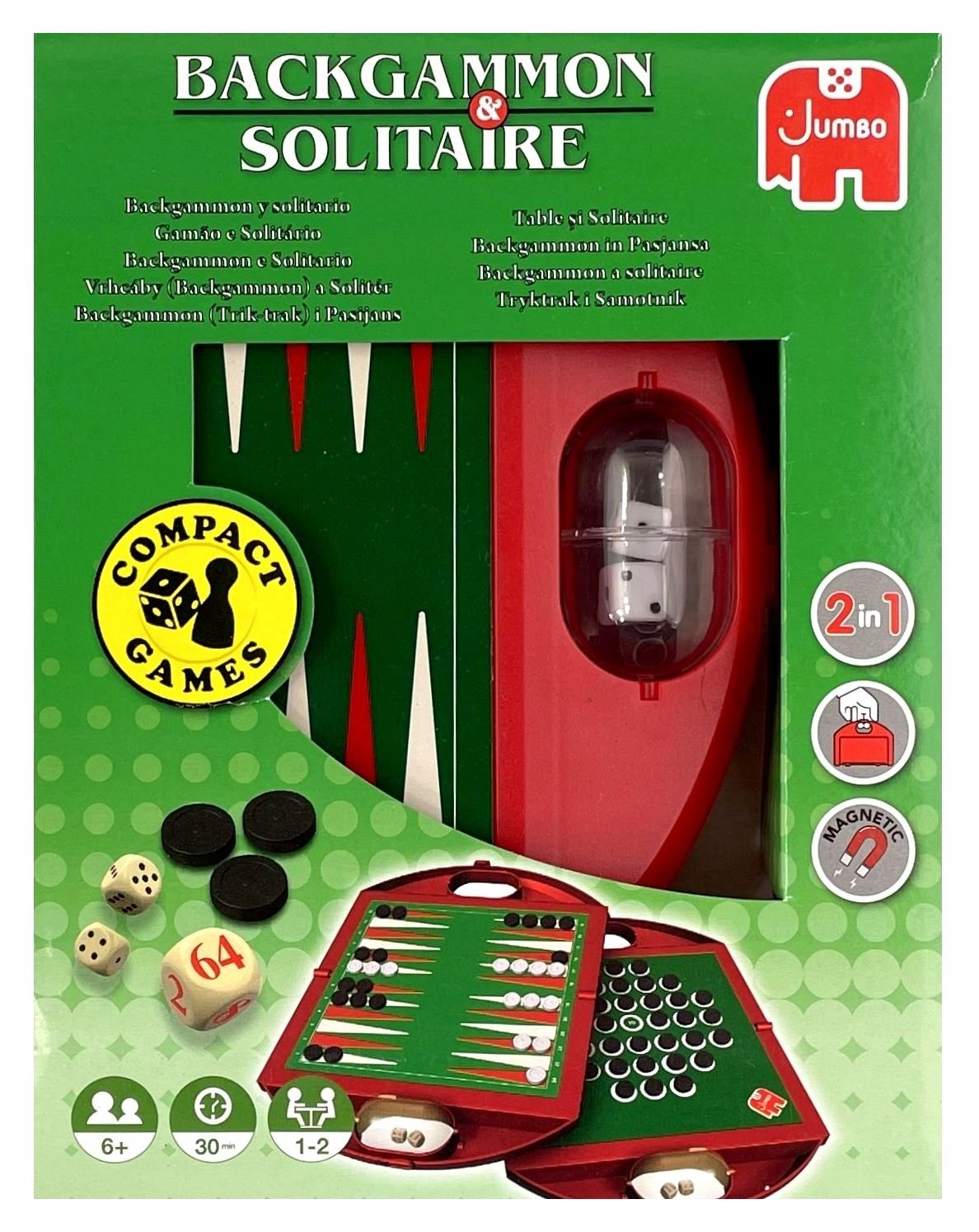 Stalo žaidimas 'Backgammon Solitaire 2in1'