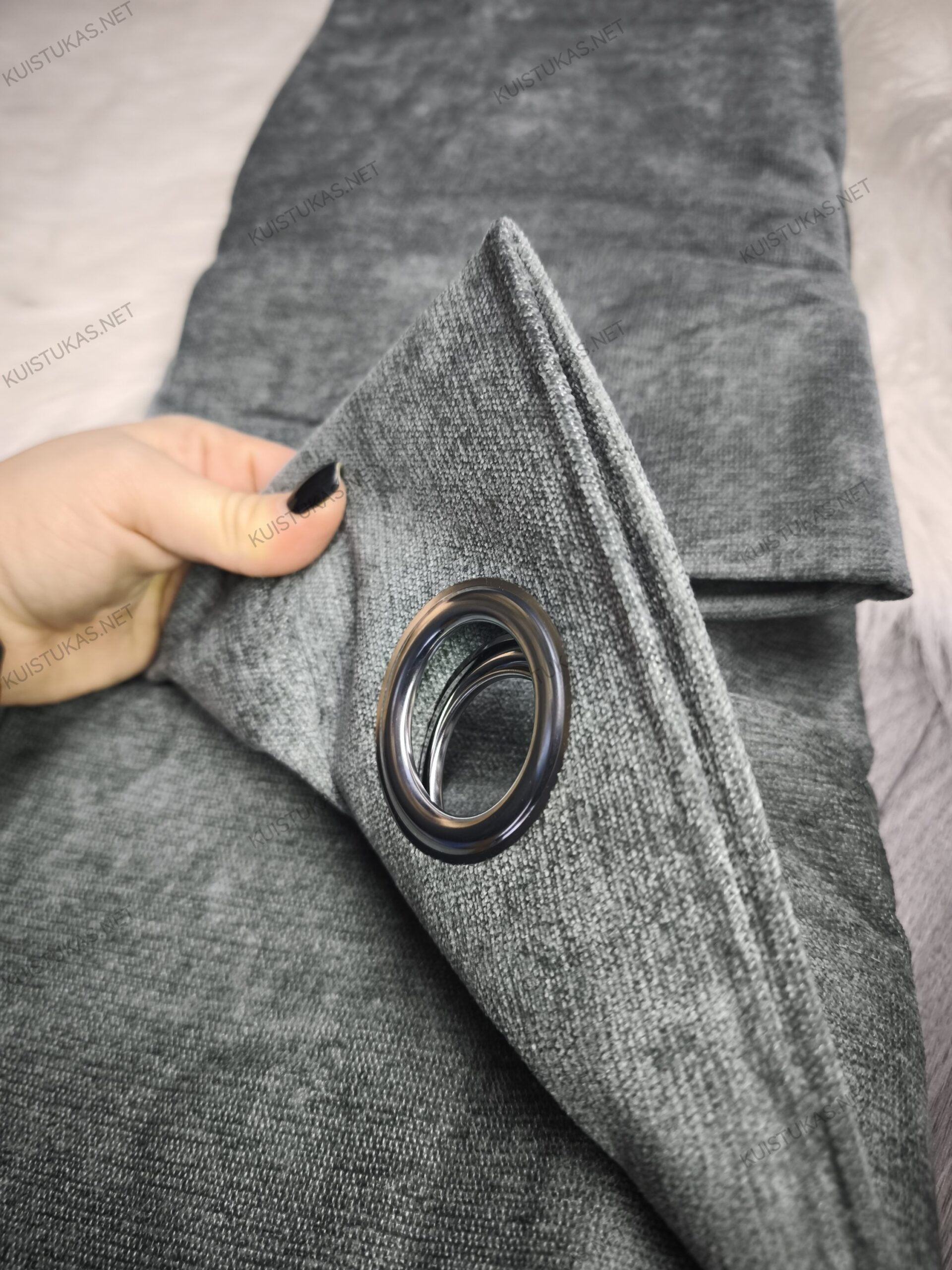 Naktinės užuolaidos 'Dark grey' - Vaizdas 3