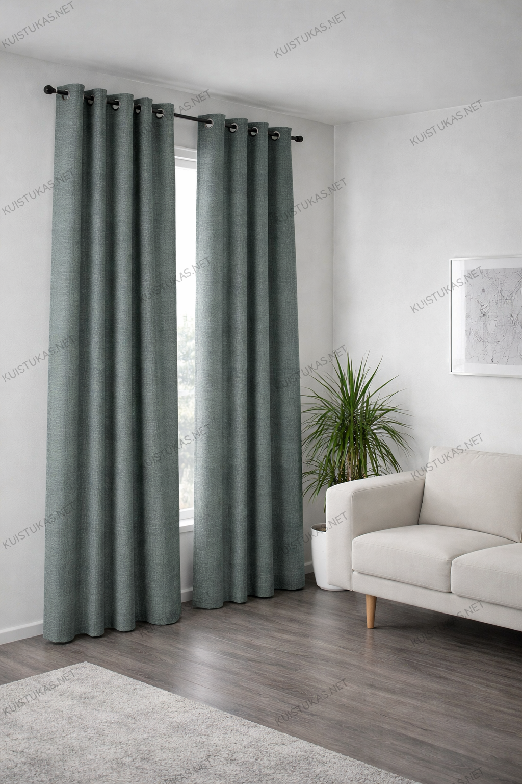 Naktinės užuolaidos 'Dark grey'