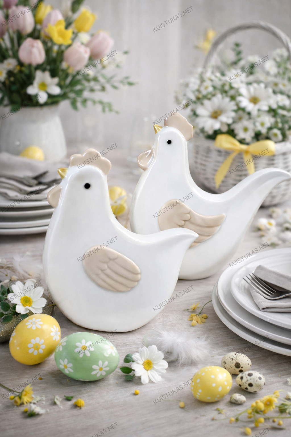 Keraminė dekoracija 'Spring Dove' - Vaizdas 3