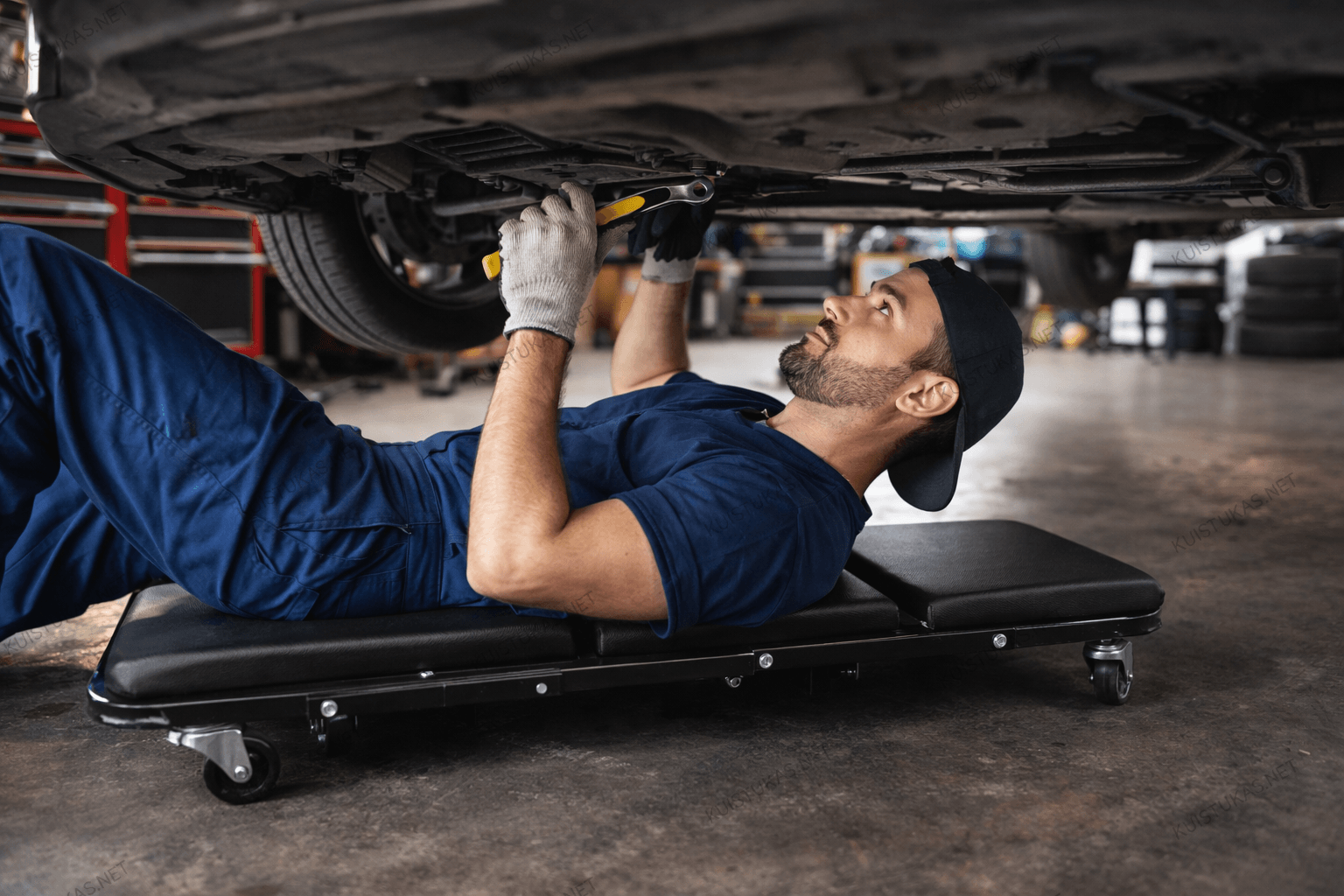 2 in 1 automechaniko gultas 'Trolla'