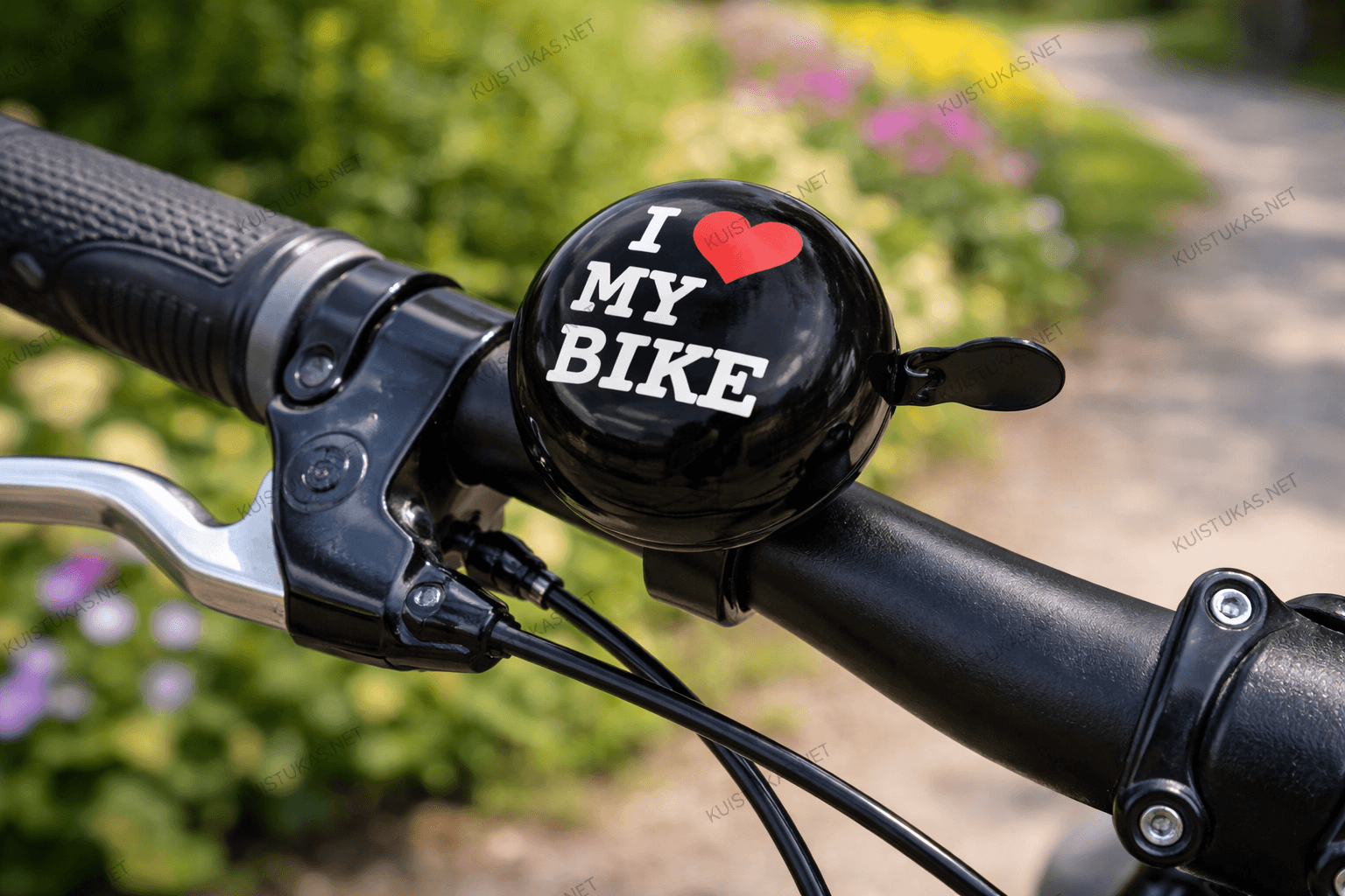 Dviračio skambutis 'I love my bike' - Vaizdas 2