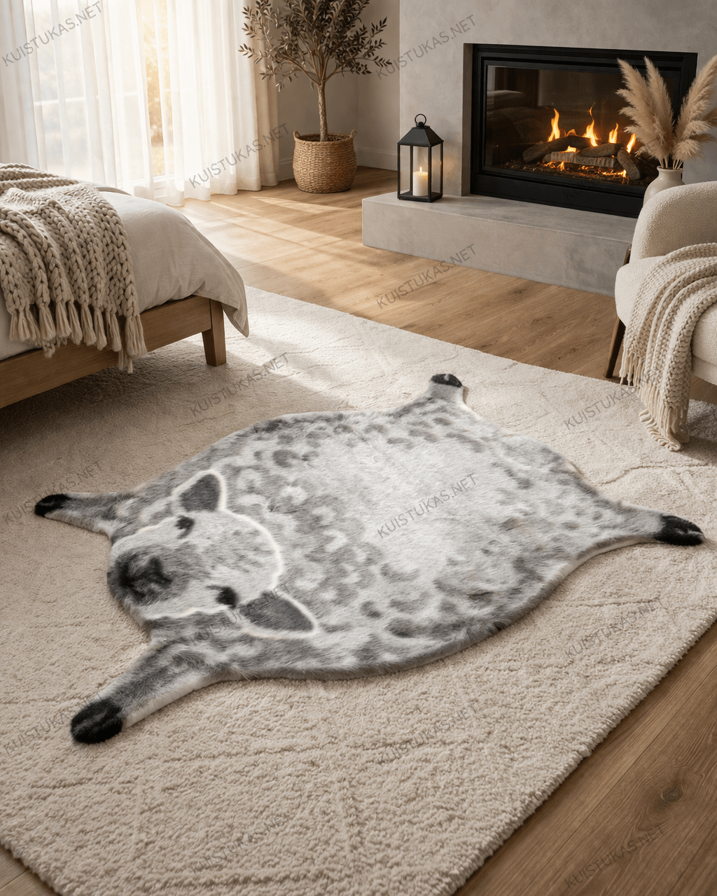 Dirbtinio kailio kilimėlis 'Nordic Hide' - Vaizdas 2