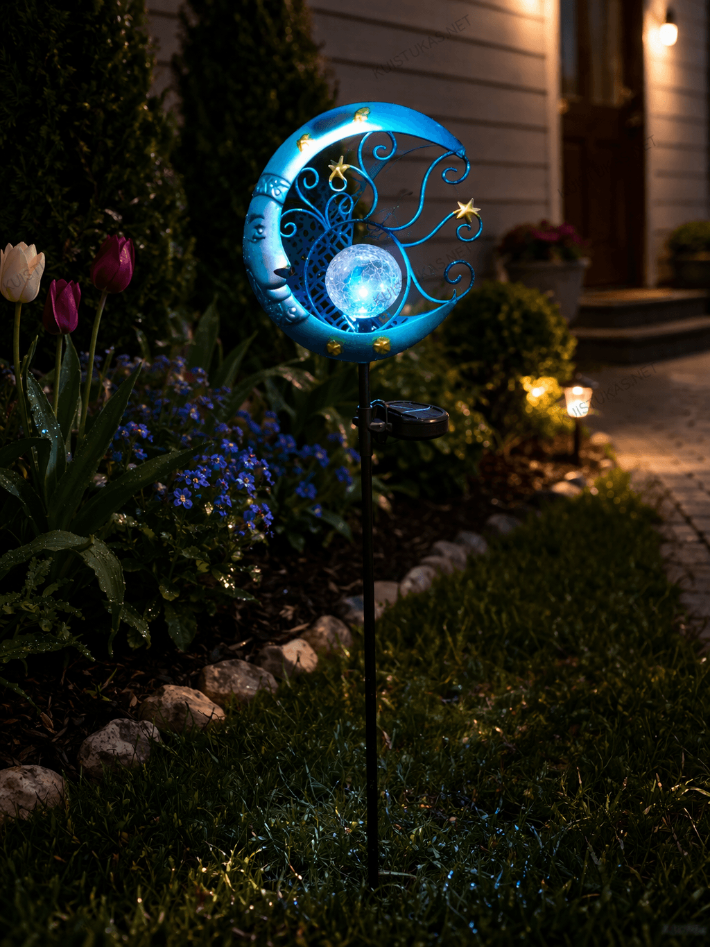 Dekoratyvinis saulės šviestuvas 'Blue Moon Stick'