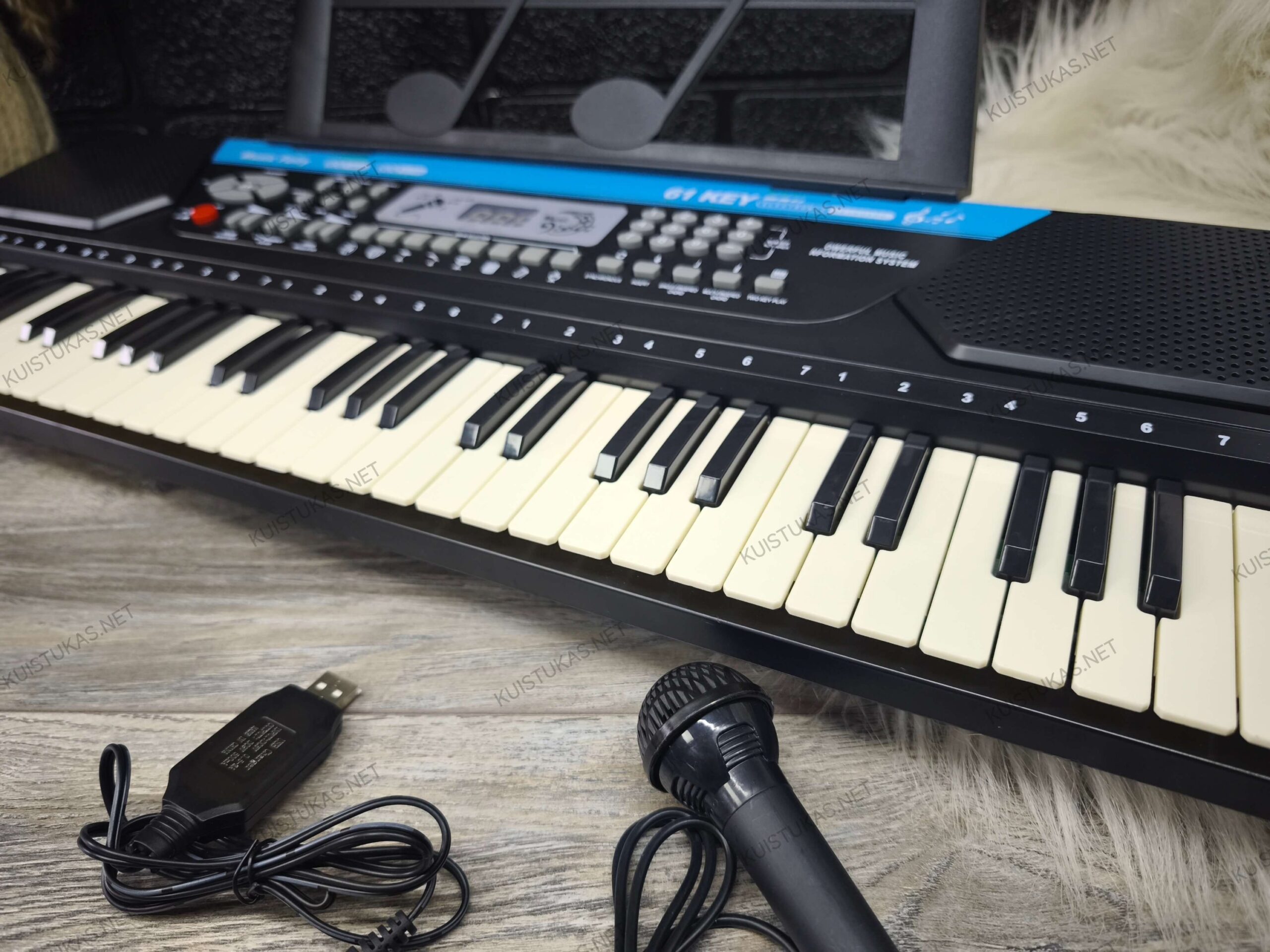 Sintezatorius su mikrofonu (61 klavišas) - Vaizdas 3