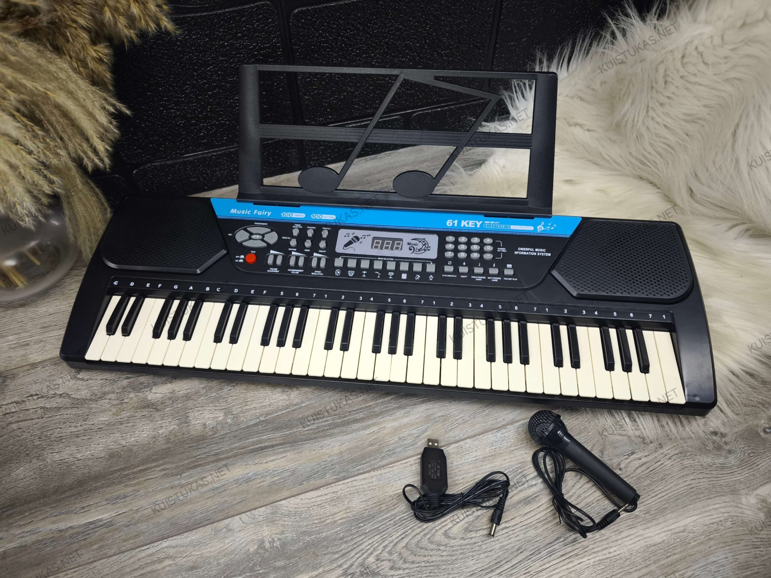 Sintezatorius su mikrofonu (61 klavišas) - Vaizdas 2
