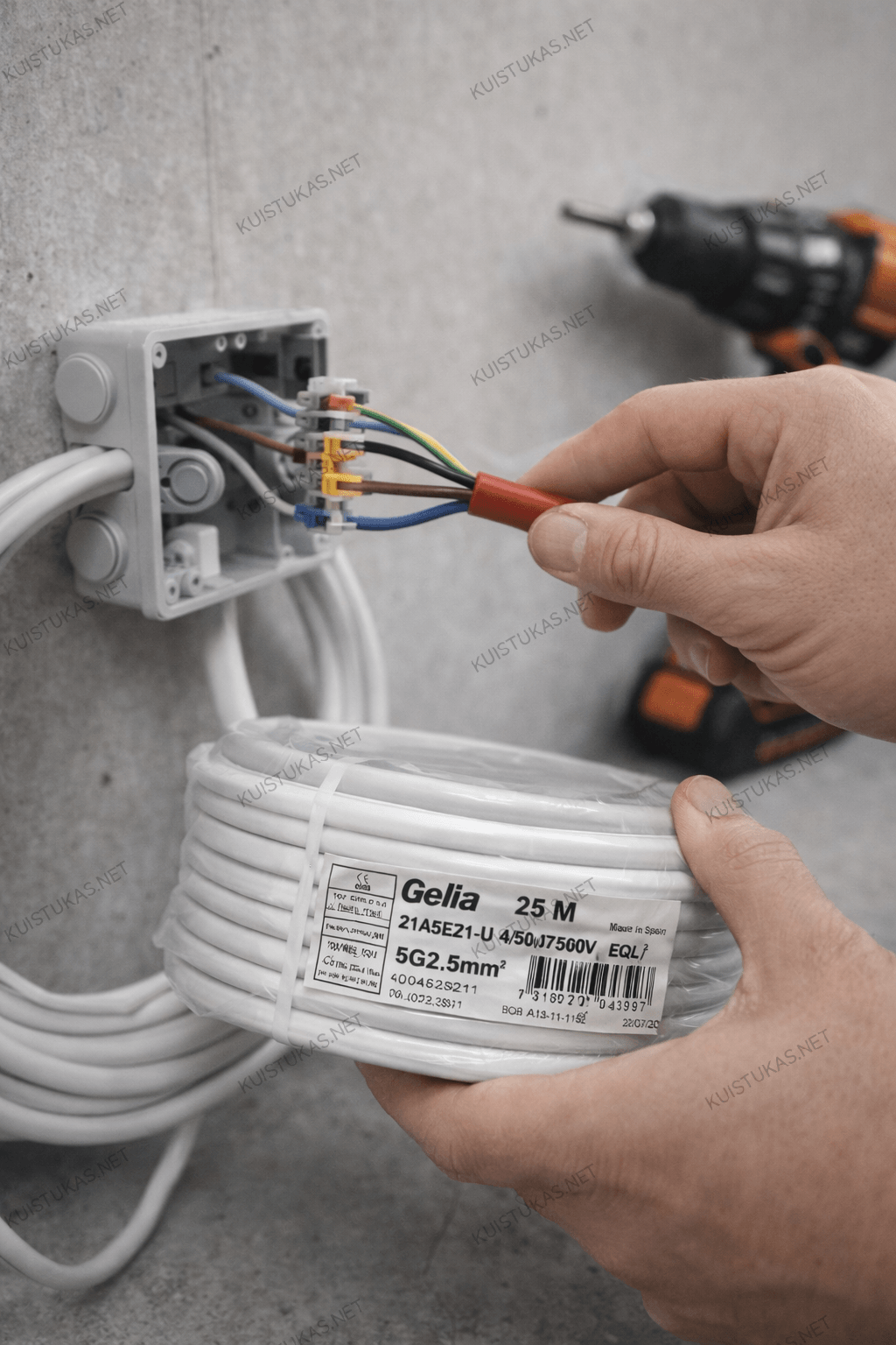 Instaliacinis kabelis 25m 'Gelia'