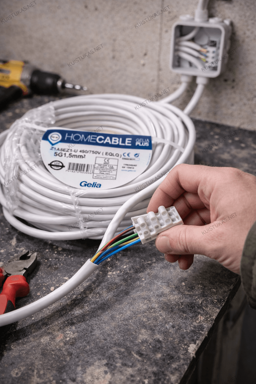 Instaliacinis kabelis 10m 'Gelia'