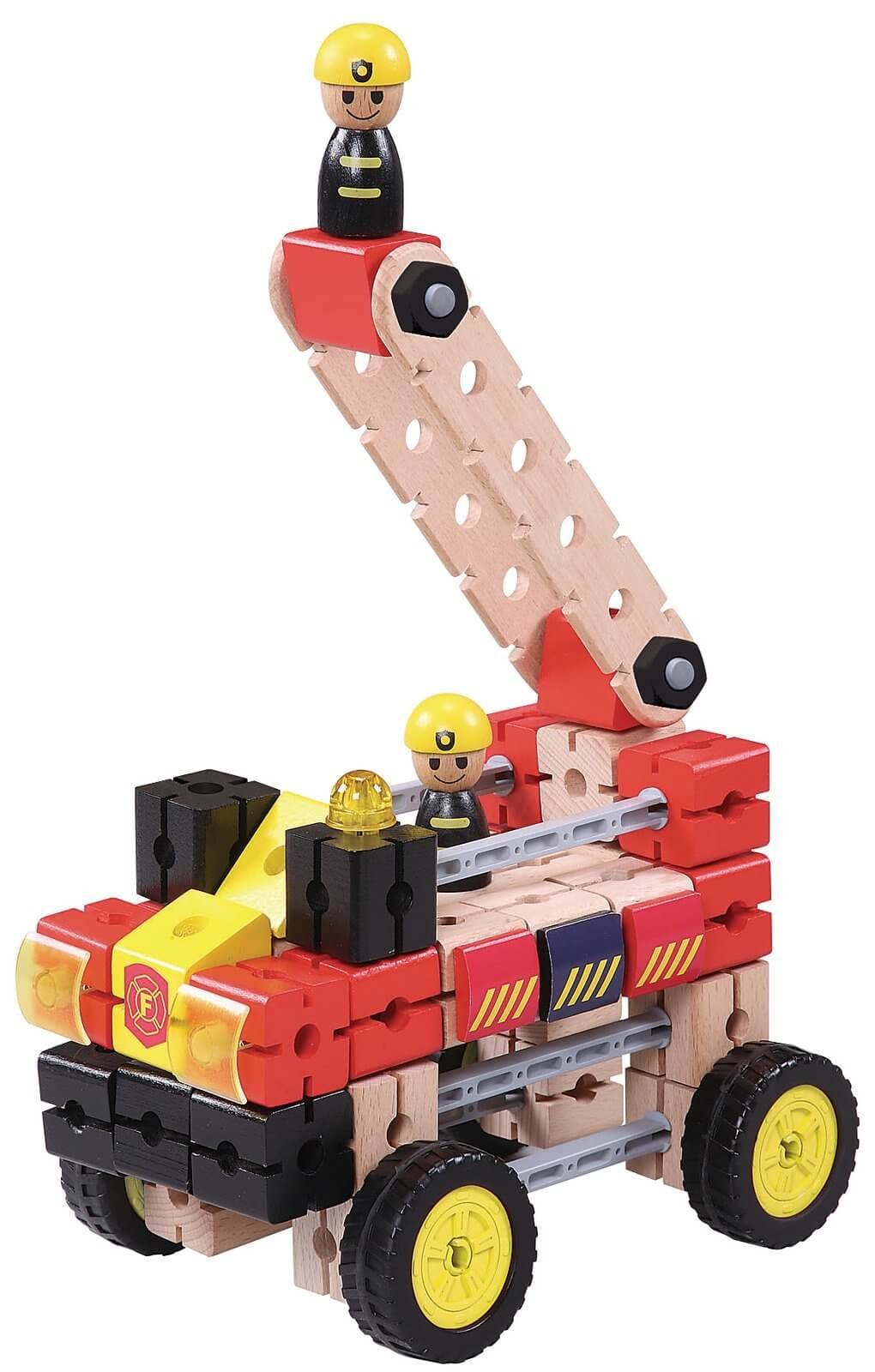Medinis konstruktorius 2in1 'Fire engine/station' - Vaizdas 5