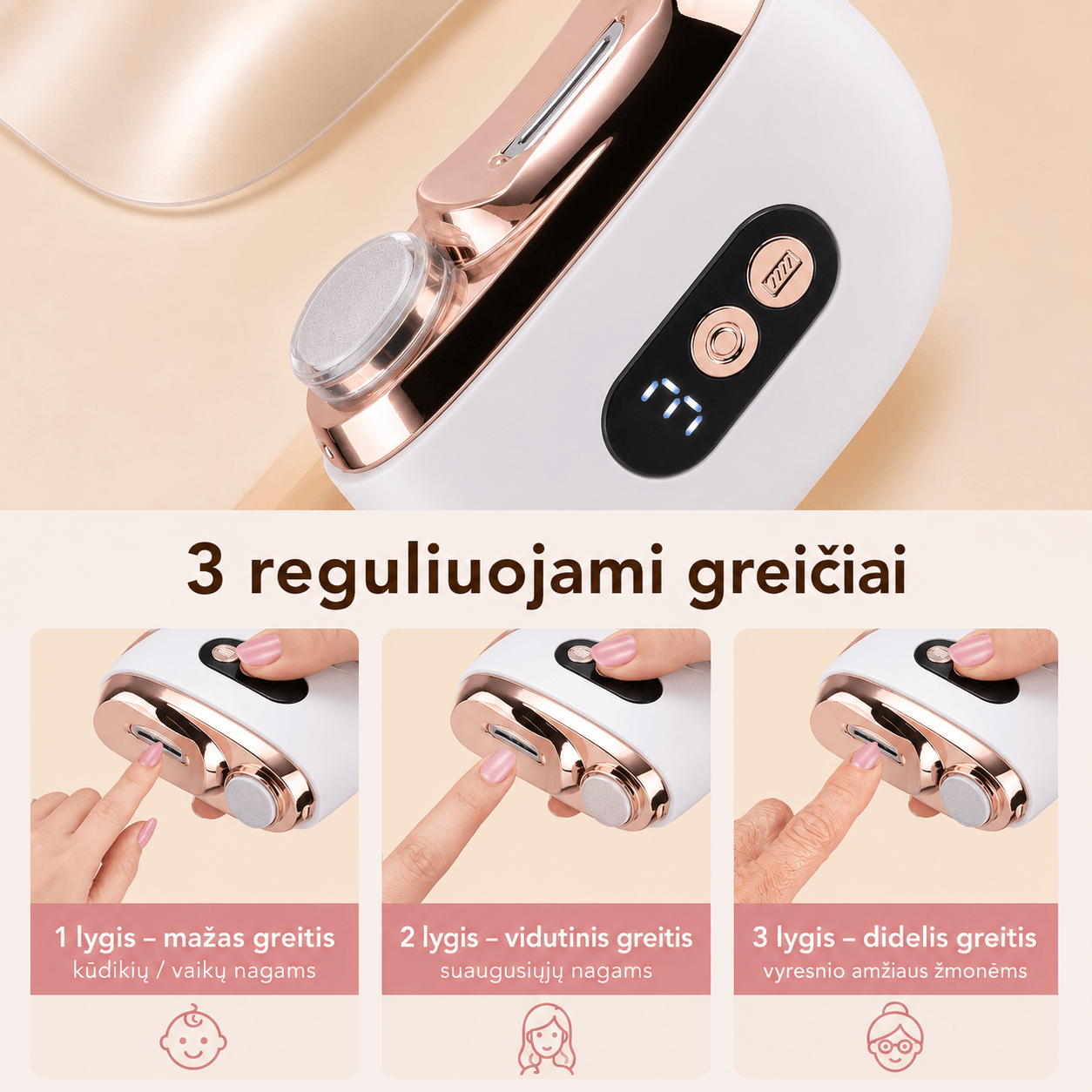 Elektrinė nagų kirpimo mašinėlė - Vaizdas 3
