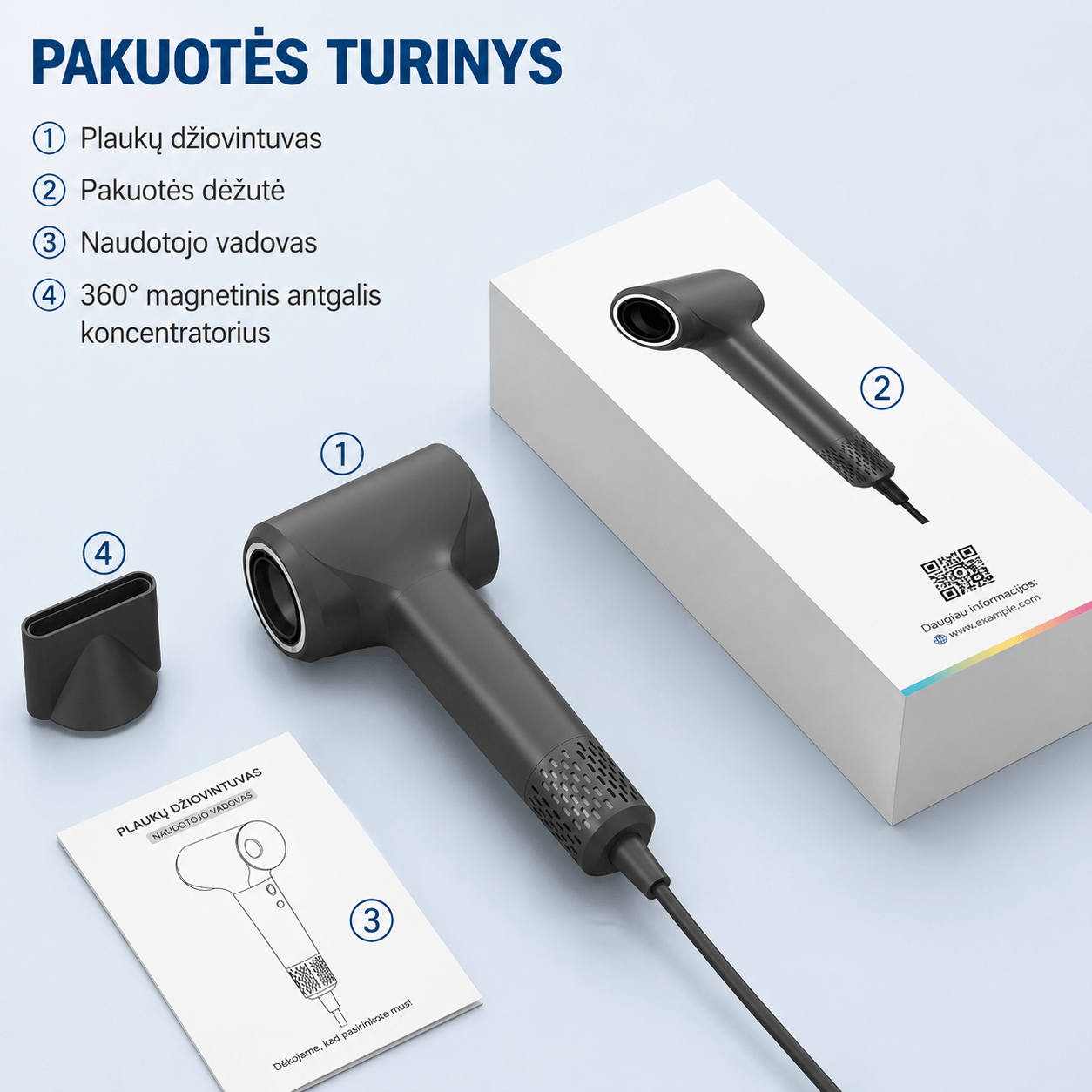 Plaukų džiovintuvas 'TQQ' - Vaizdas 4