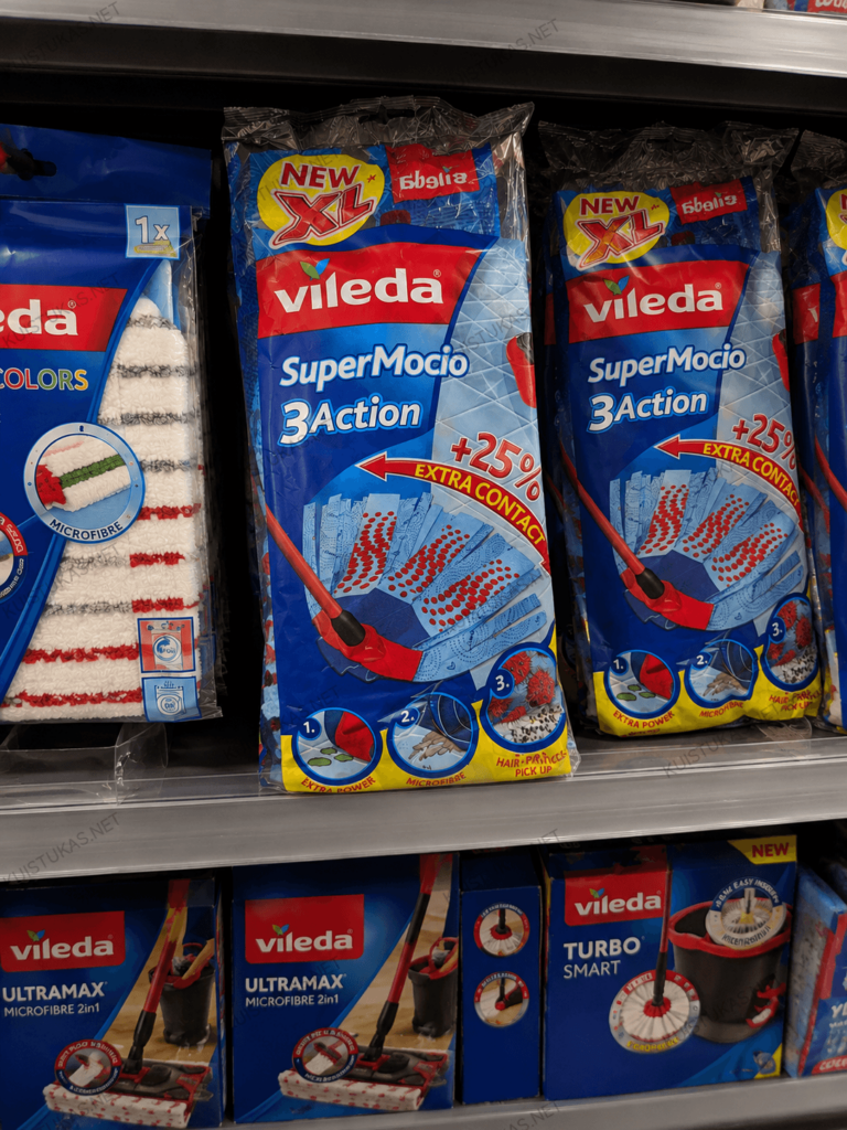 Pakaitinė šluostė „Vileda SuperMocio 3Action XL“