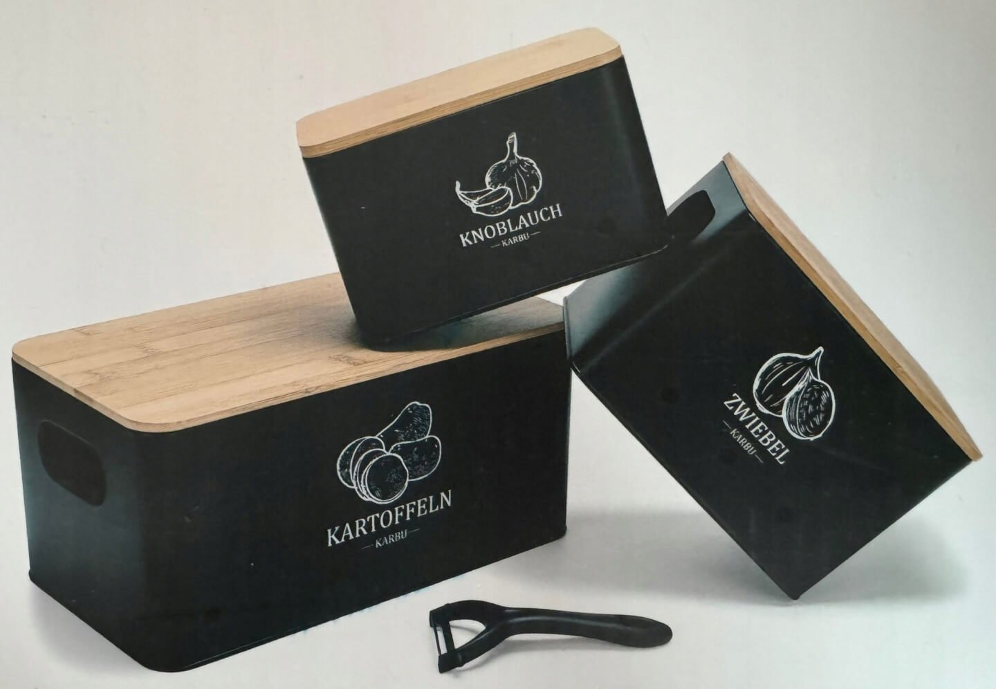 3 dalių maisto produktų dėžių rinkinys 'Karbo' - Vaizdas 2