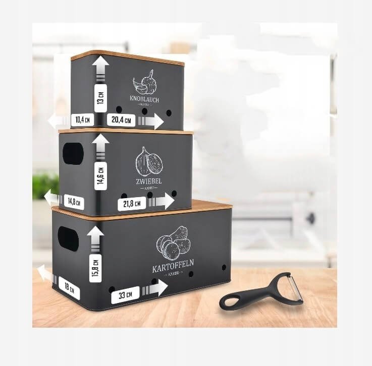 3 dalių maisto produktų dėžių rinkinys 'Karbo' - Vaizdas 6