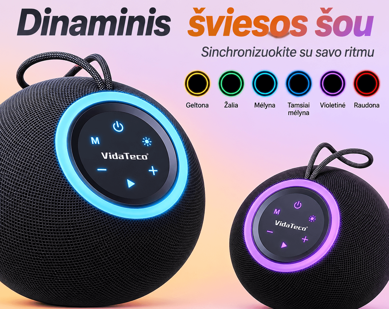 Nešiojama kolonėlė 'VidaTeco' - Vaizdas 3