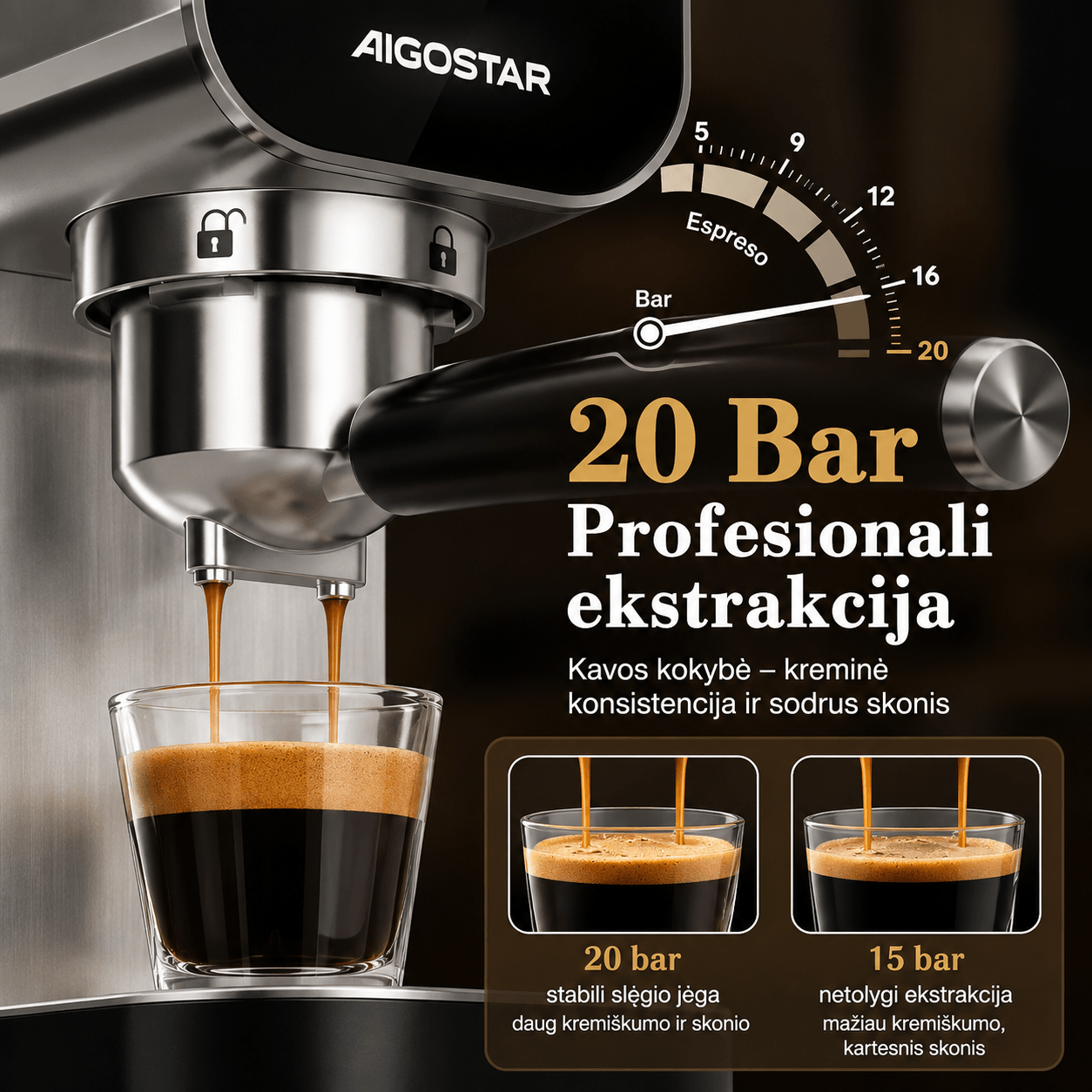 Kavos aparatas 'Barista' - Vaizdas 5