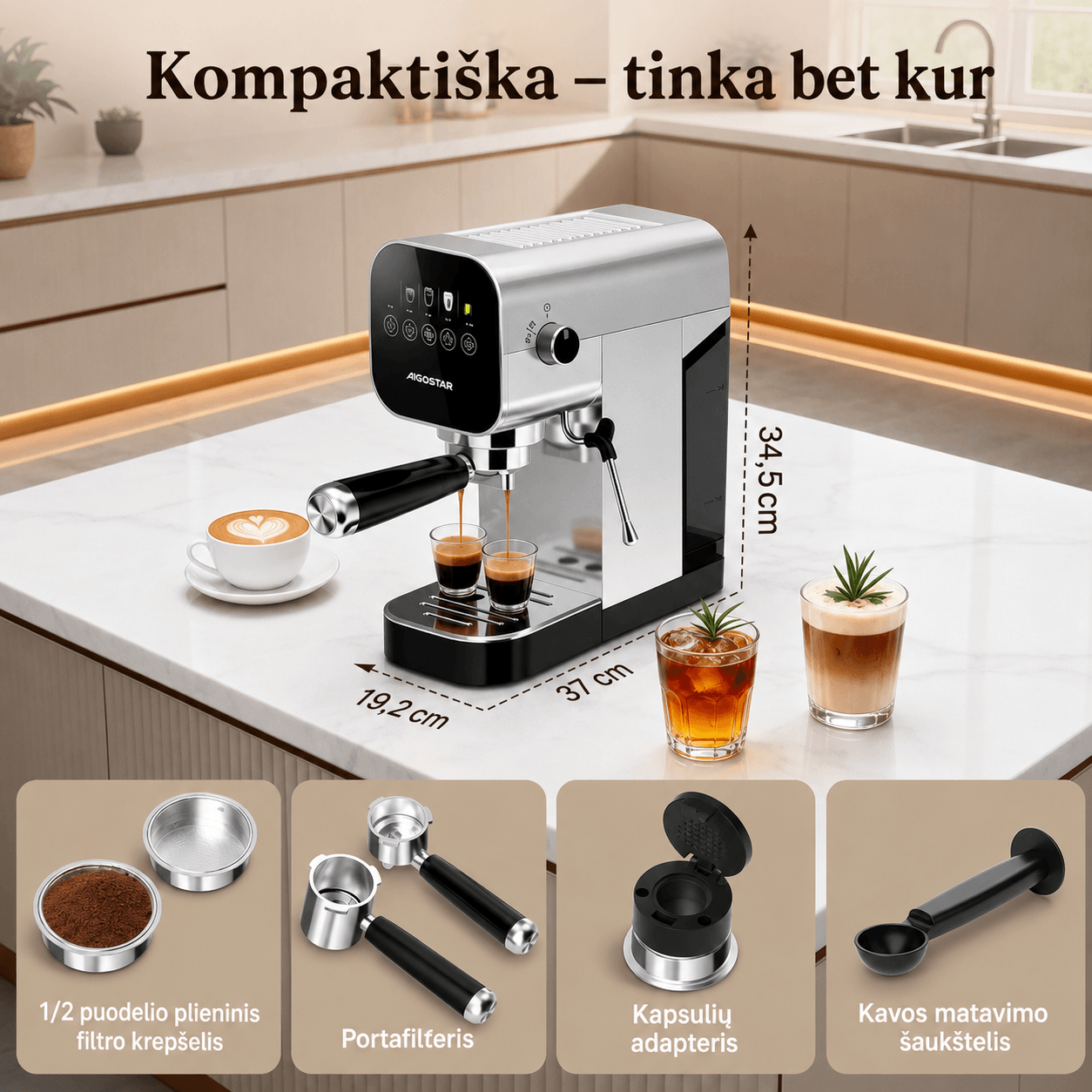 Kavos aparatas 'Barista' - Vaizdas 4