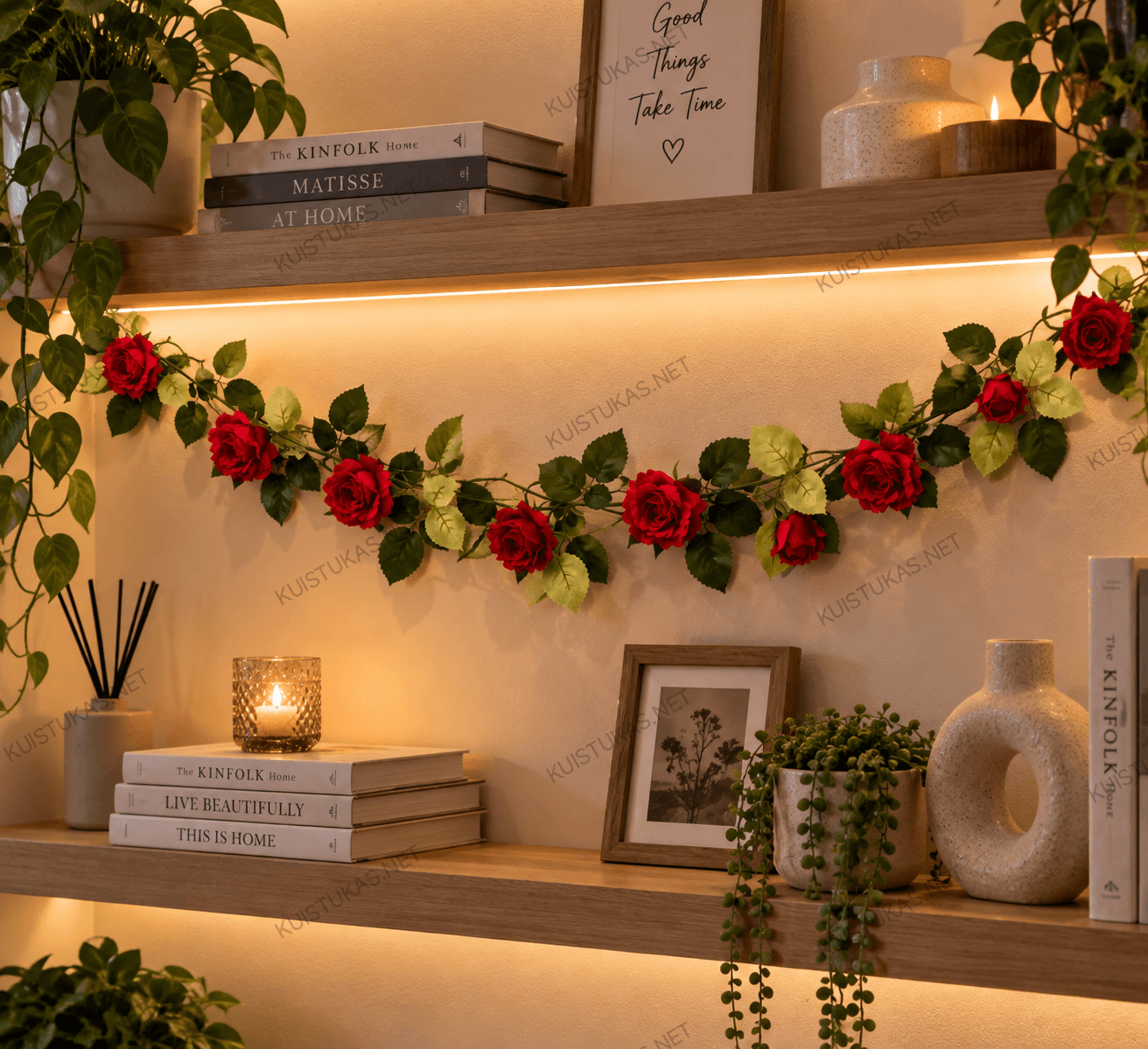 Dekoratyvinė rožių girlianda 'Rose' - Vaizdas 2