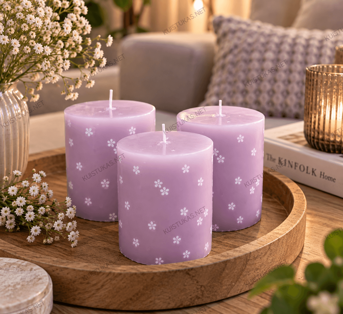 Dekoratyvinė žvakė 'Avec Lilac' - Vaizdas 2
