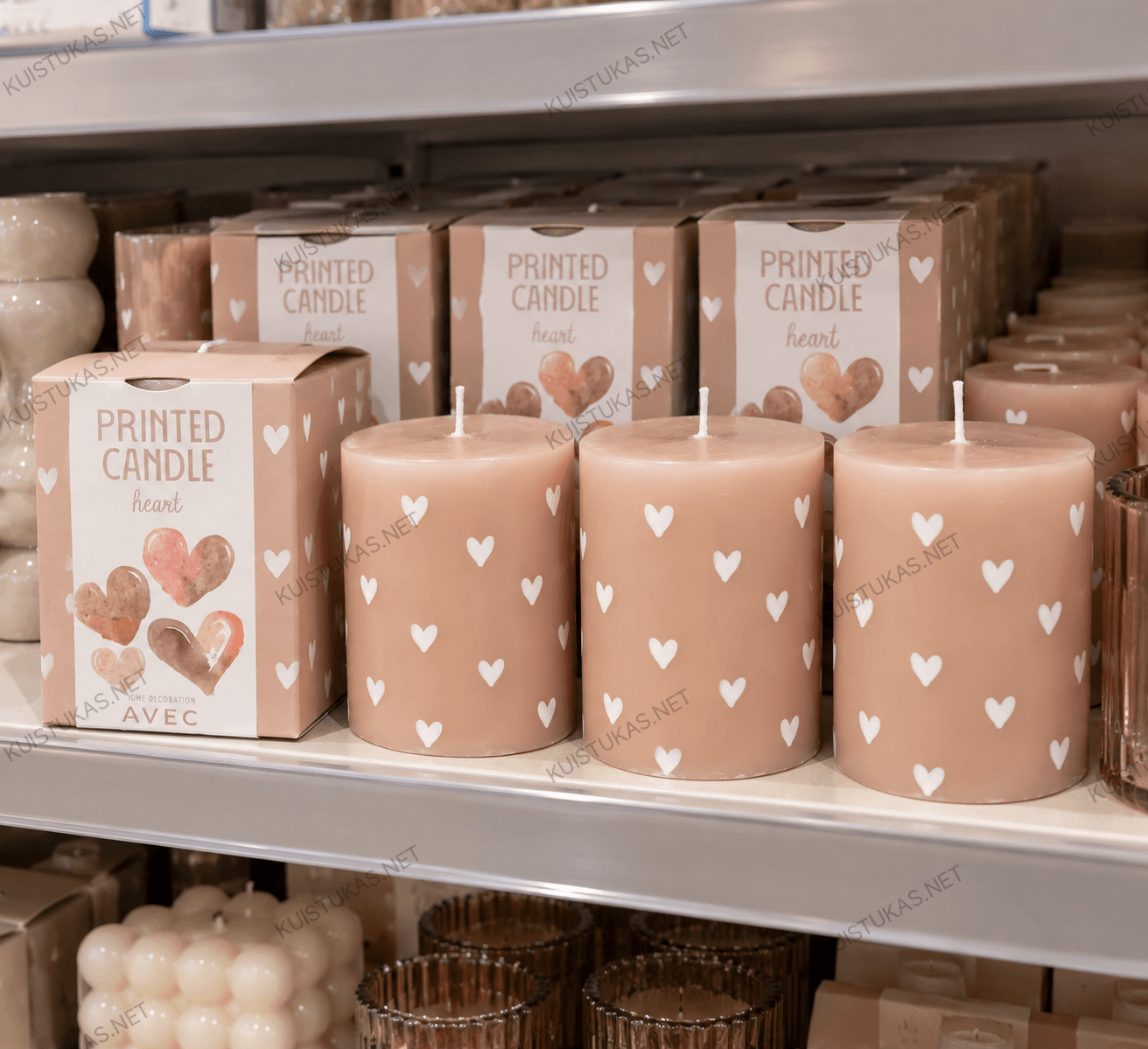 Dekoratyvinė žvakė 'Avec Heart'