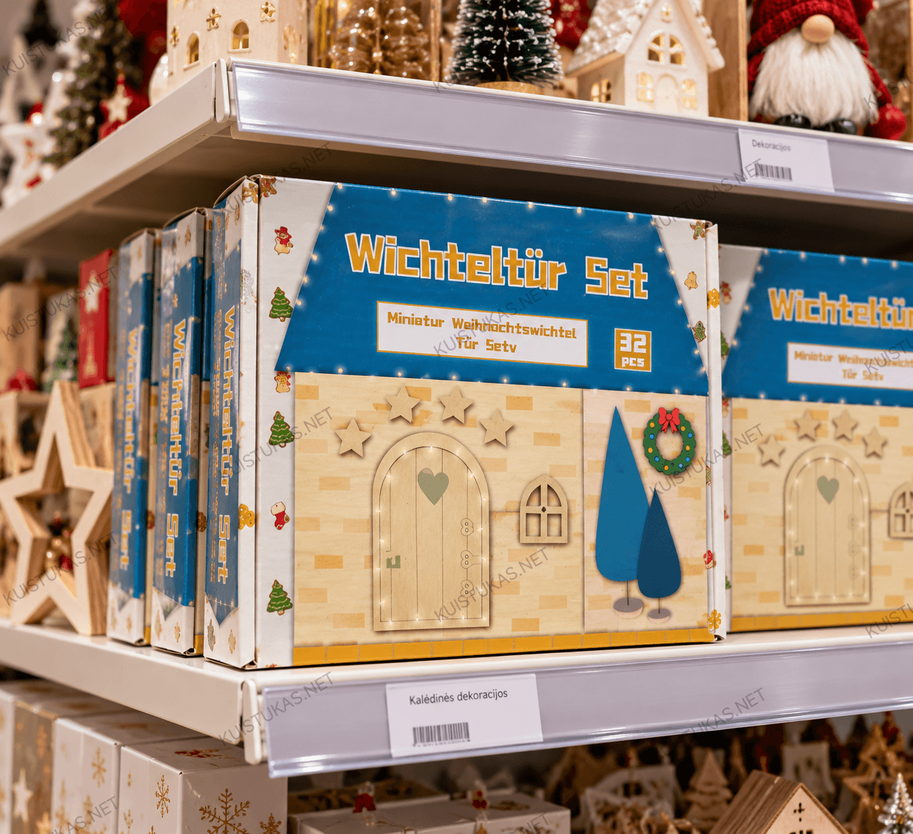 Kalėdinis nykštuko namelio rinkinys 'Elf Door' – 32 dalys